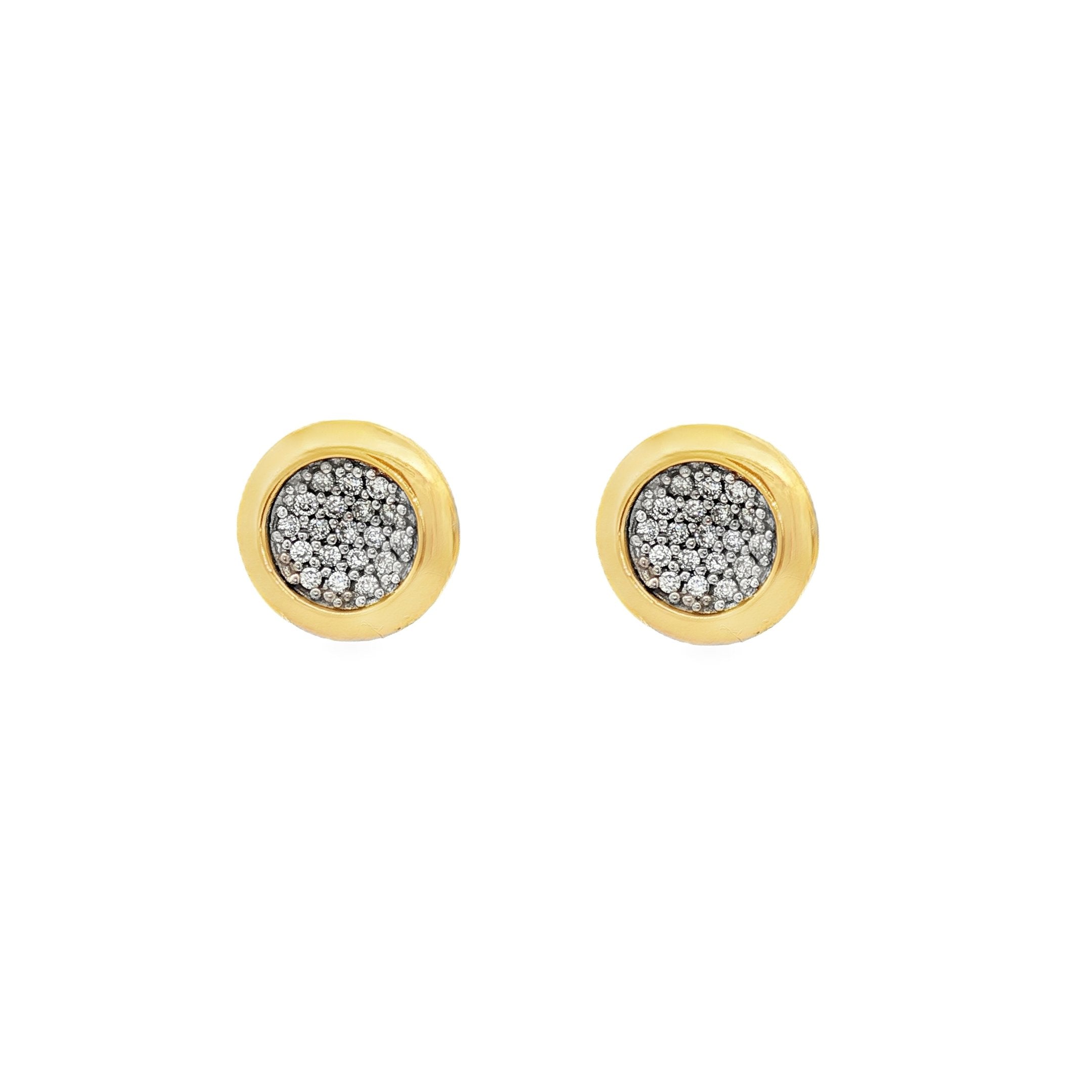 18kt Yellow Gold Diamond Studs