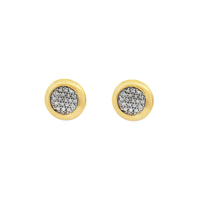 18kt Yellow Gold Diamond Studs