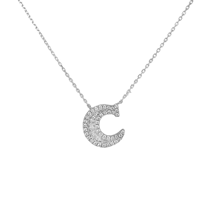 18kt White Gold Diamond Pendant