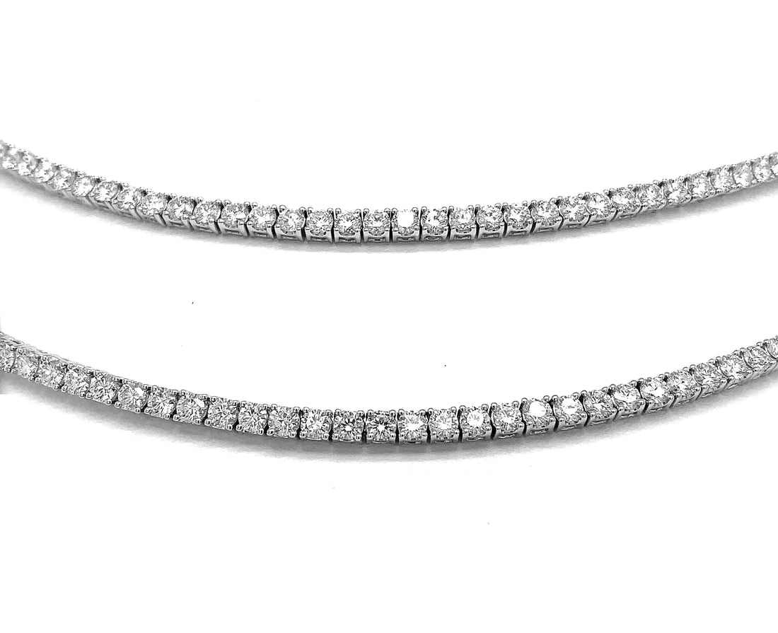 18kt White Gold Diamond Necklace