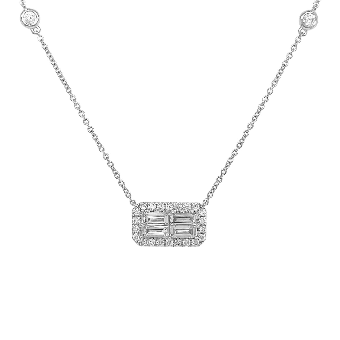18kt White Gold Diamond Pendant