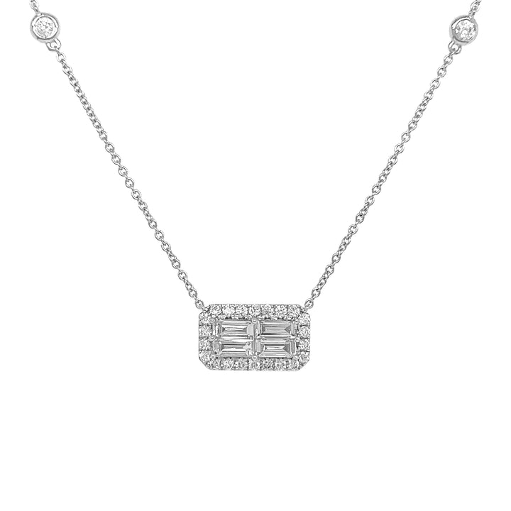 18kt White Gold Diamond Pendant