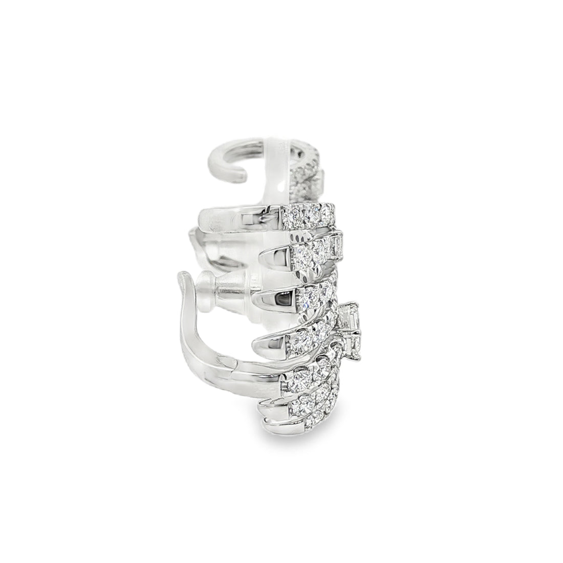 18kt White Gold Diamond Earrings