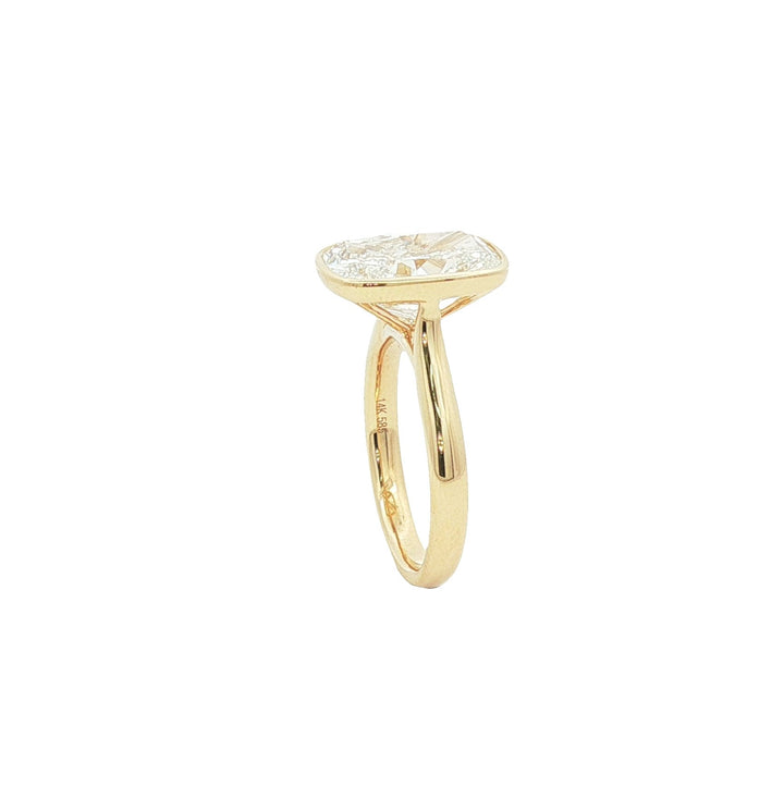14kt Yellow Gold Lab Diamond Ring