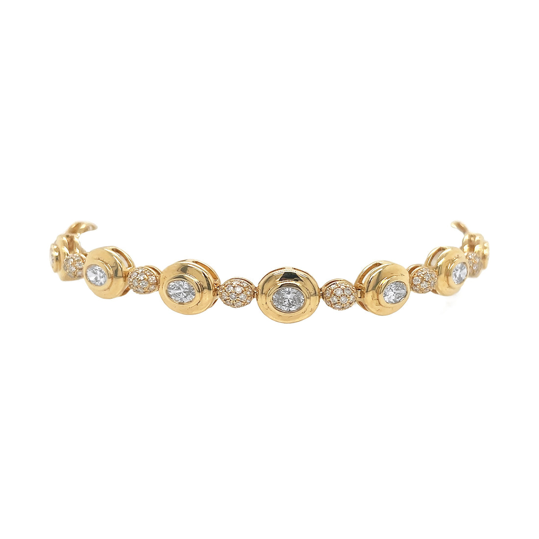 18kt Yellow Gold Diamond Bracelet