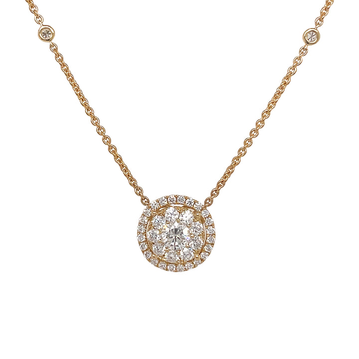 18kt Yellow Gold Diamond Pendant