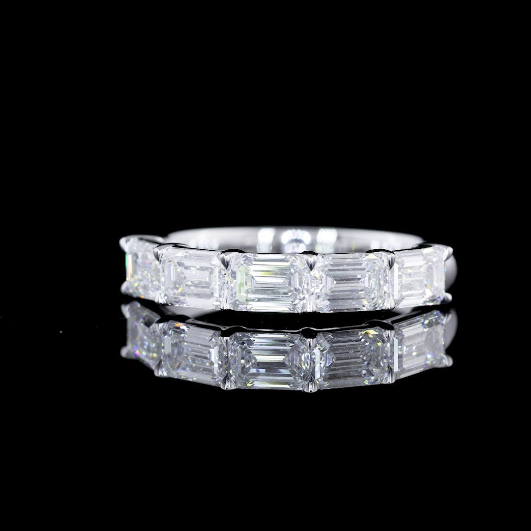 14kt White Gold Lab Diamond Band