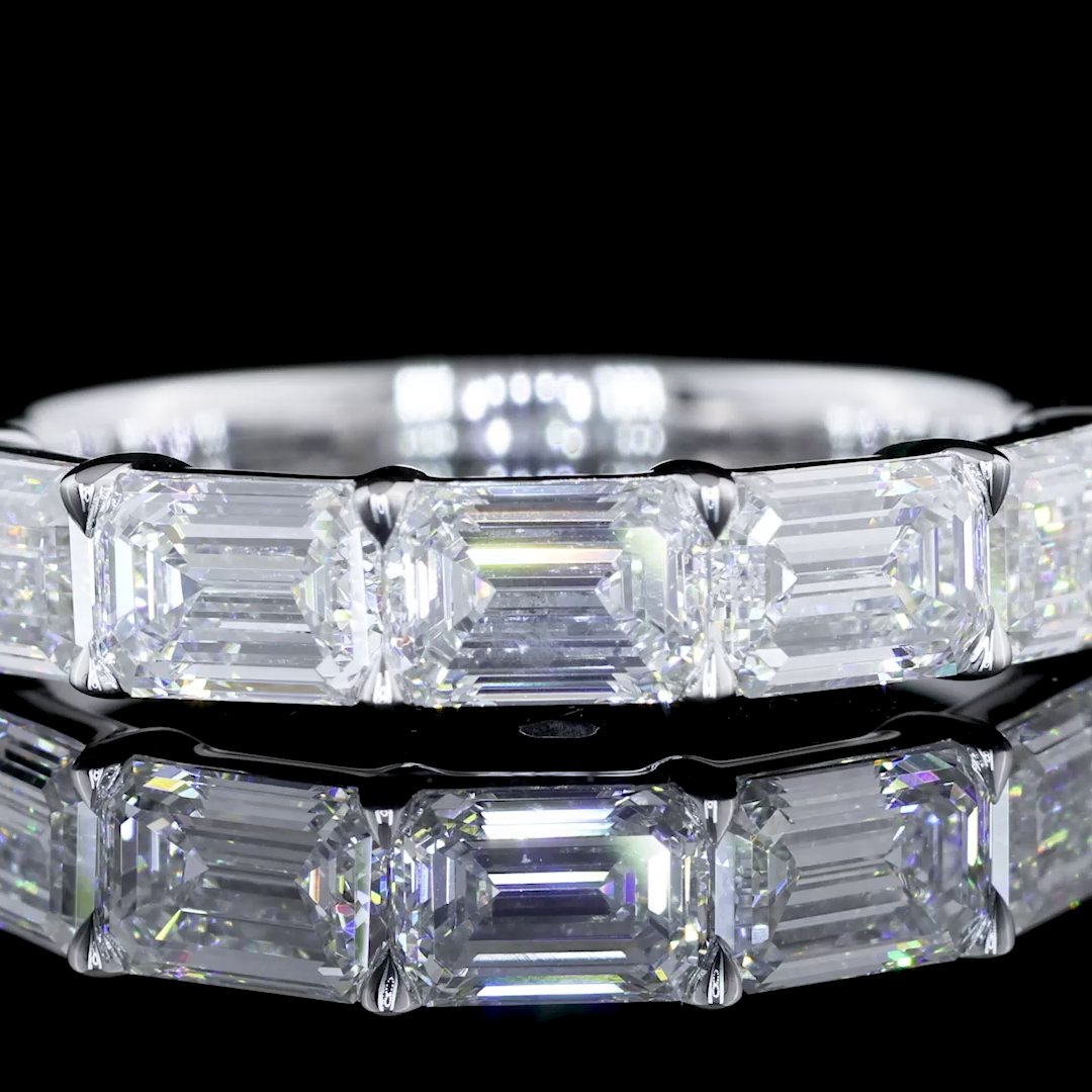 14kt White Gold Lab Diamond Band