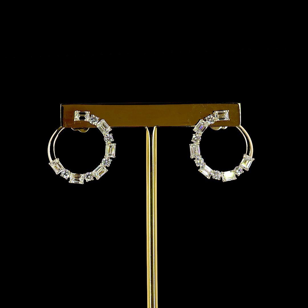 14kt Yellow Gold Lab Diamond Earring