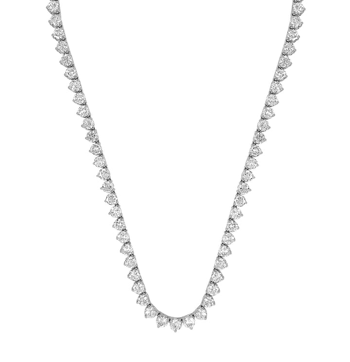 18kt White Gold Dimaond Tennis Necklace