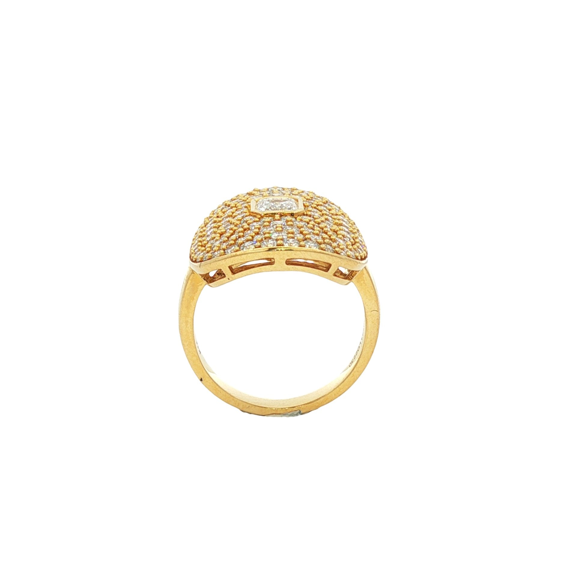 14kt Yellow Gold Lab Diamond Ring