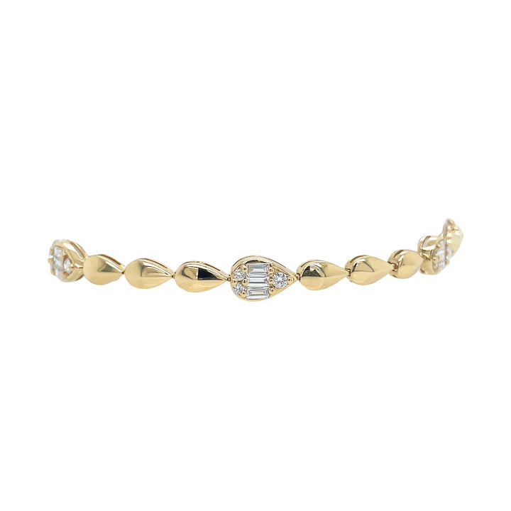 18kt Yellow Gold Diamond Bracelet