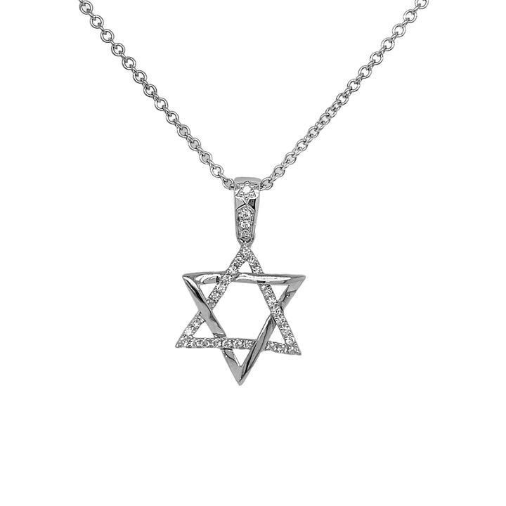 18kt White Gold Diamond Pendant