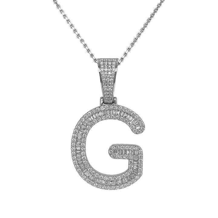 18kt White Gold Diamond Pendant