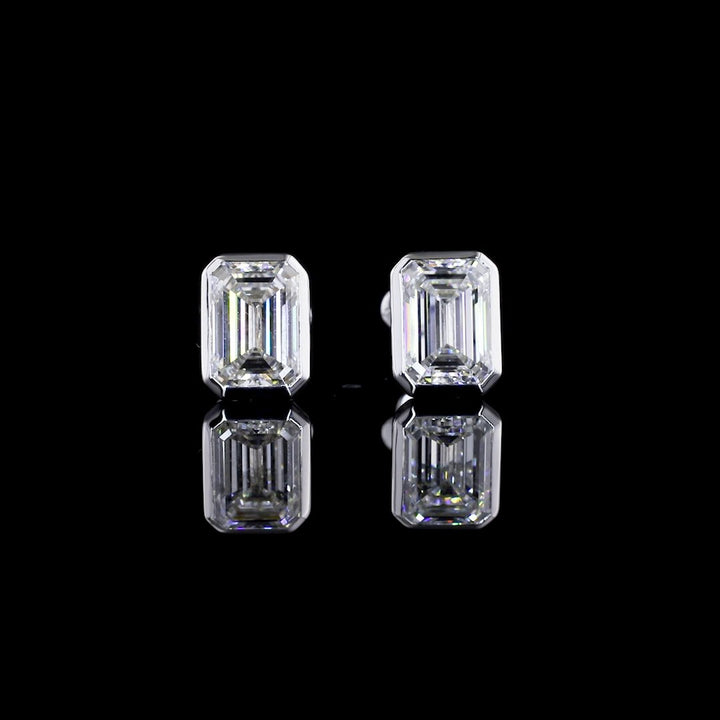 14kt White Gold GIA Certified Lab Diamond Studs