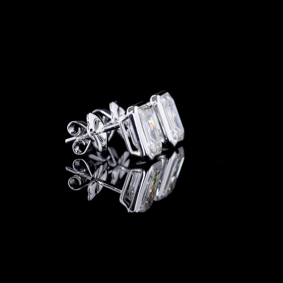 14kt White Gold GIA Certified Lab Diamond Studs