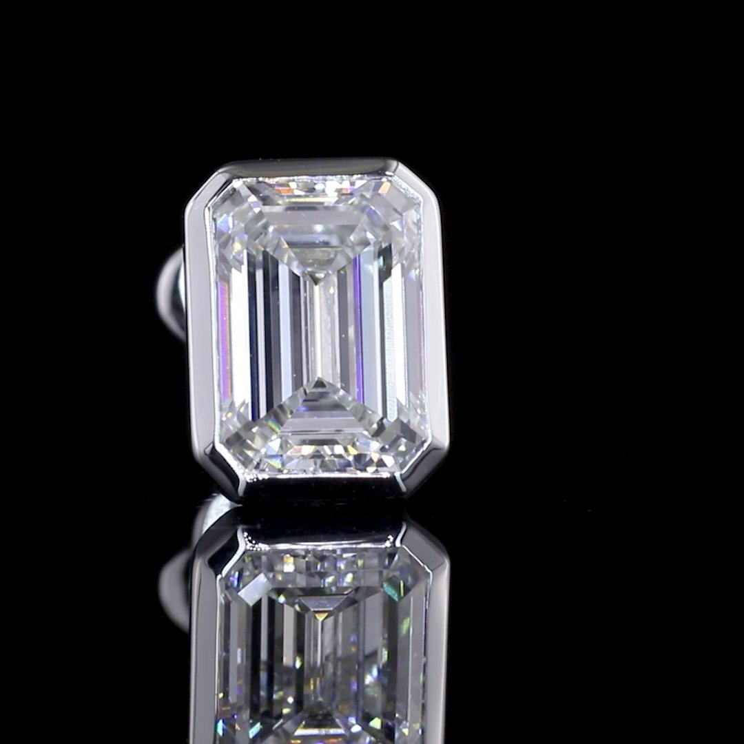 14kt White Gold GIA Certified Lab Diamond Studs