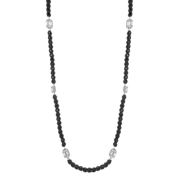 18kt Black and White Gold Diamond Necklace