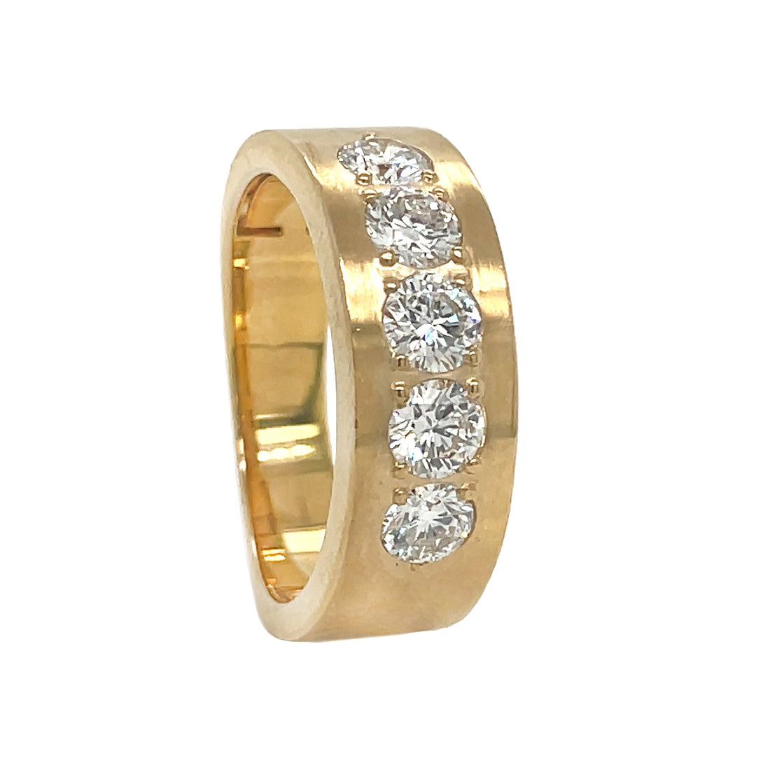 14kt Yellow Gold Lab Diamond Band