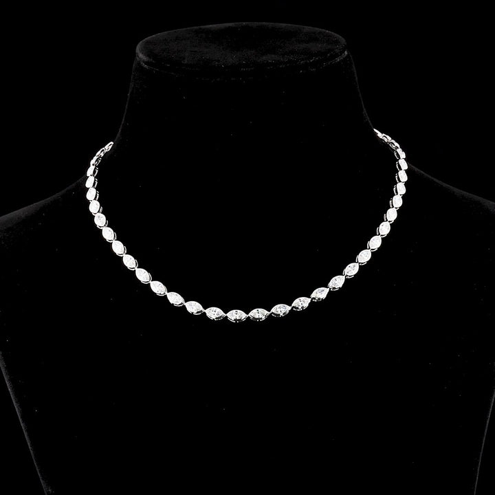 14kt White Gold Lab Diamond Tennis Necklace