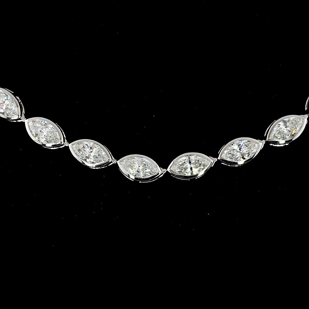14kt White Gold Lab Diamond Tennis Necklace