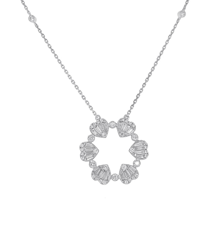 18kt White Gold Diamond Pendant