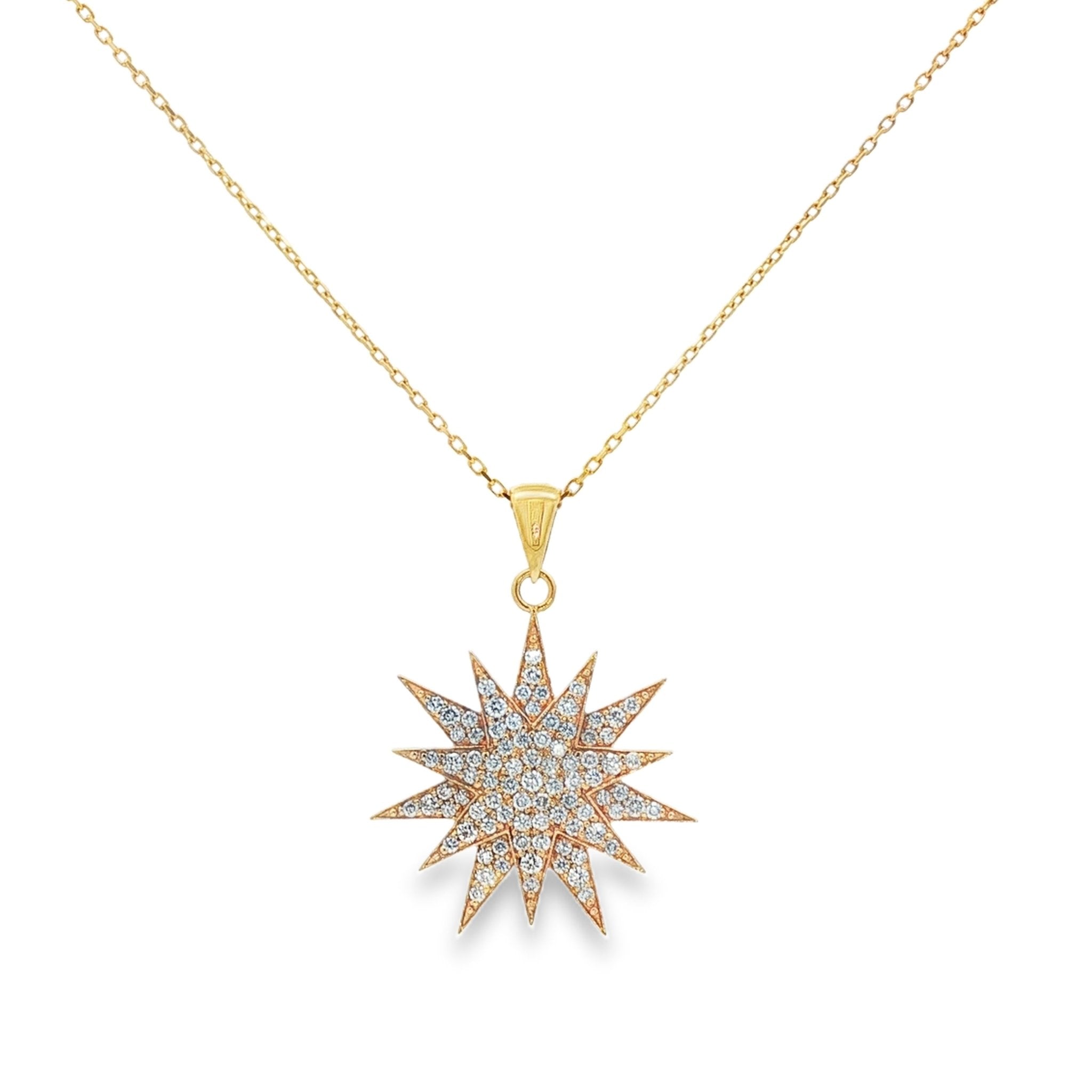 18kt Yellow Gold Diamond Pendant