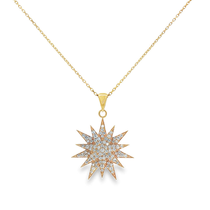 18kt Yellow Gold Diamond Pendant