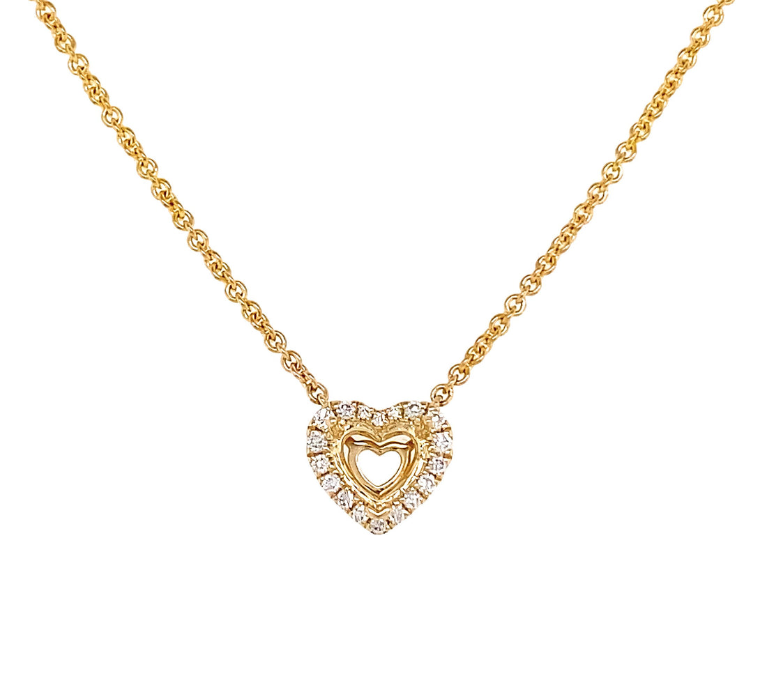 18kt Yellow Gold Diamond Pendant