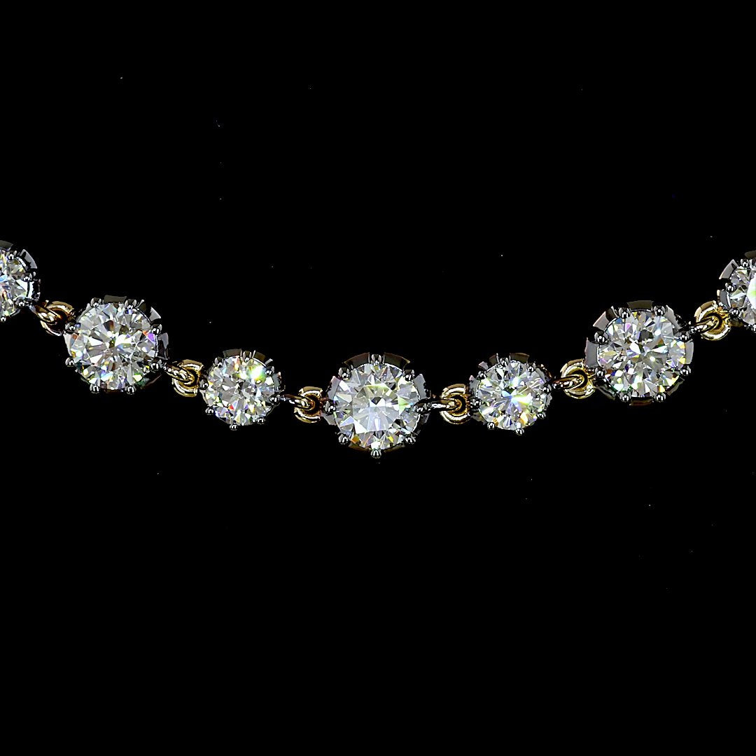 14kt Yellow Gold Lab Diamond Tennis Bracelet