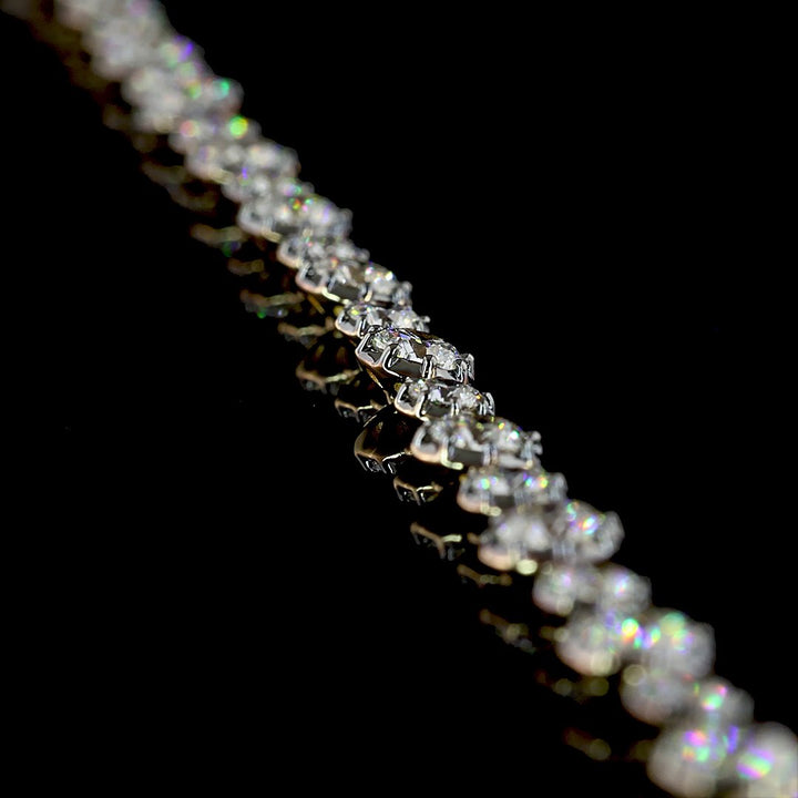 14kt Yellow Gold Lab Diamond Tennis Bracelet