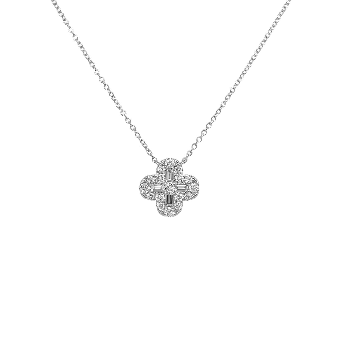 18kt White Gold Diamond Pendant