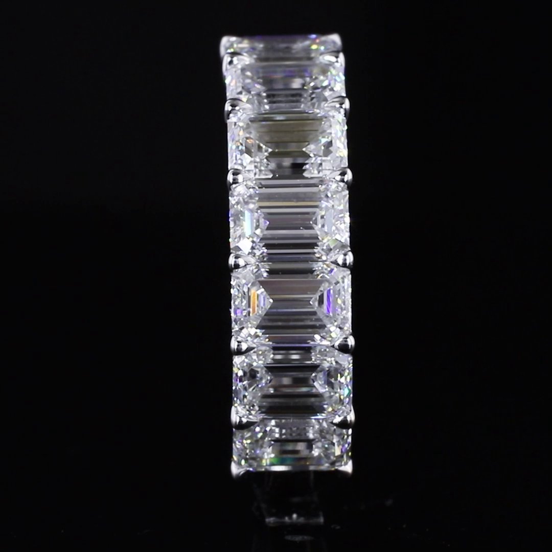 14kt White Gold Lab Diamond Band