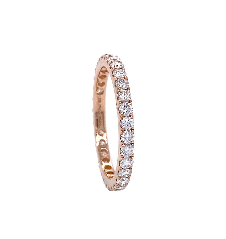 18kt Rose Gold Diamond Band