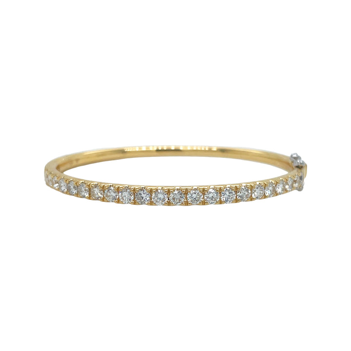 18kt Yellow Gold Diamond Bangle
