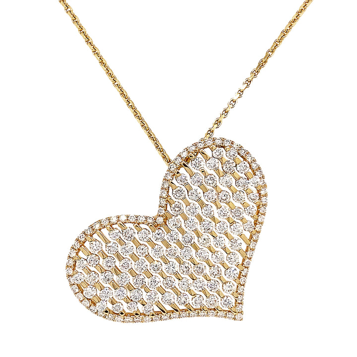 18kt Yellow Gold Diamond Pendant