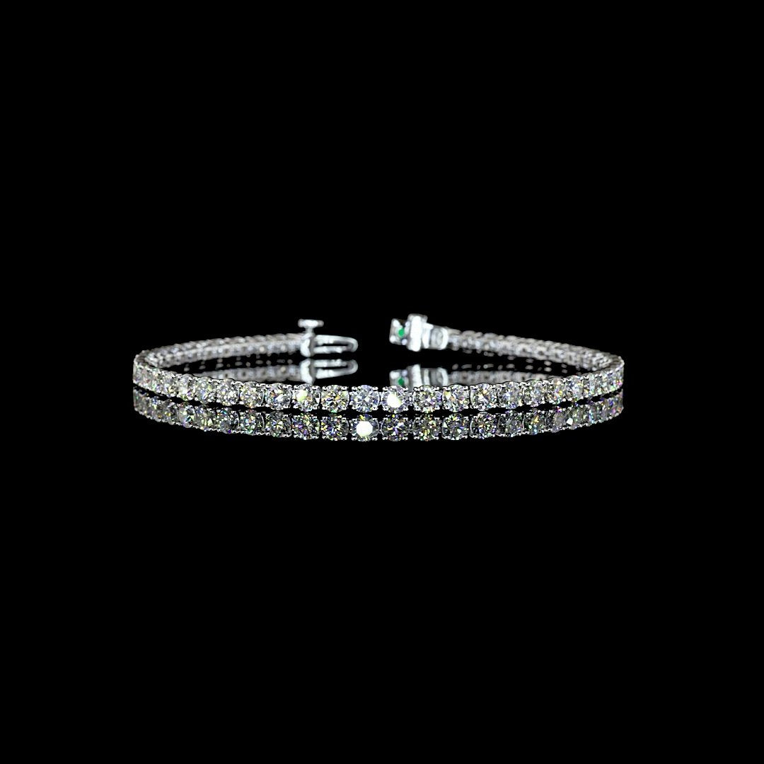 14kt White Gold Lab Diamond Tennis Bracelet