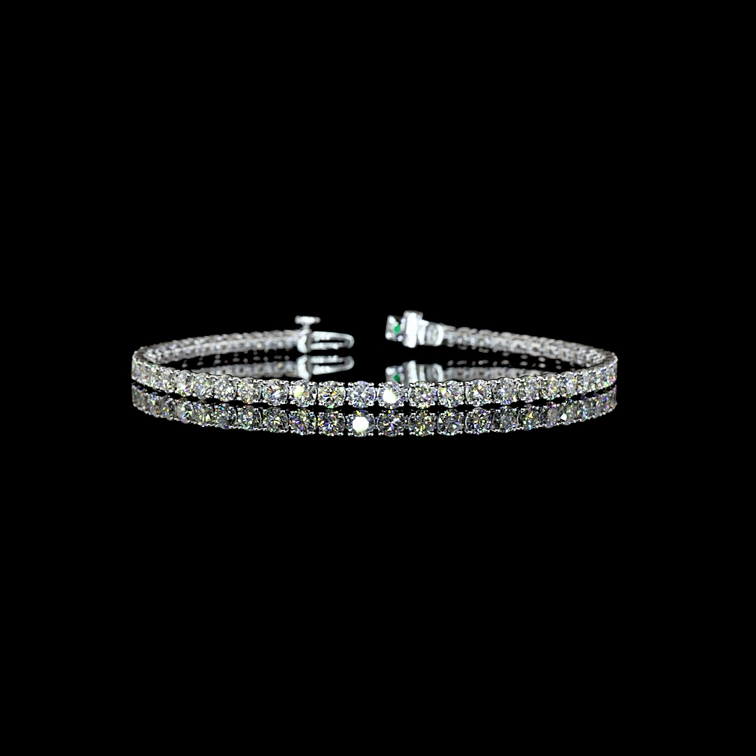14kt White Gold Lab Diamond Tennis Bracelet
