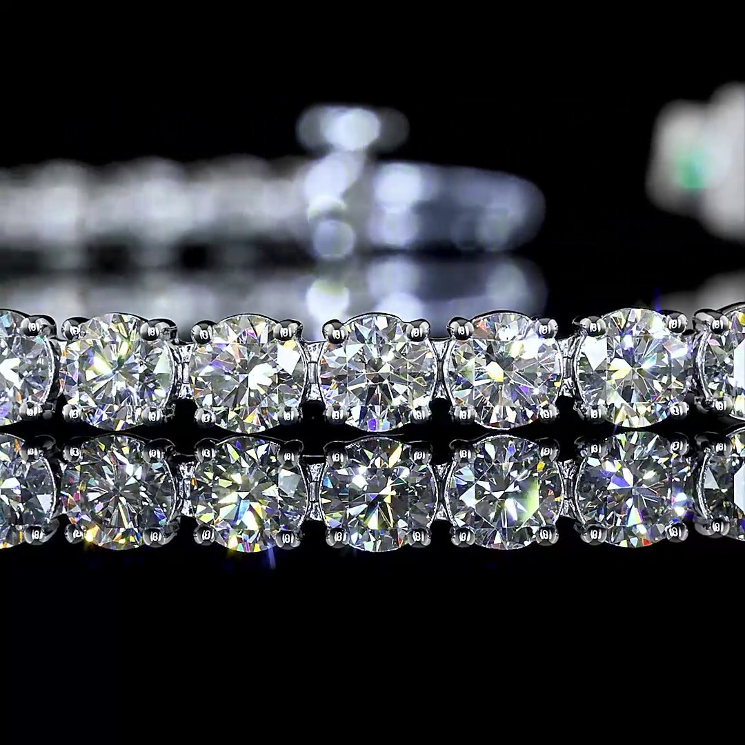 14kt White Gold Lab Diamond Tennis Bracelet