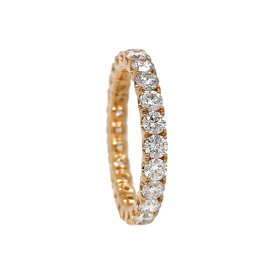 18kt yellow gold diamond band