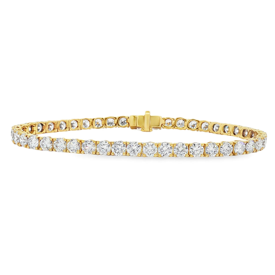 14kt Yellow Gold Lab Diamond Tennis Bracelet