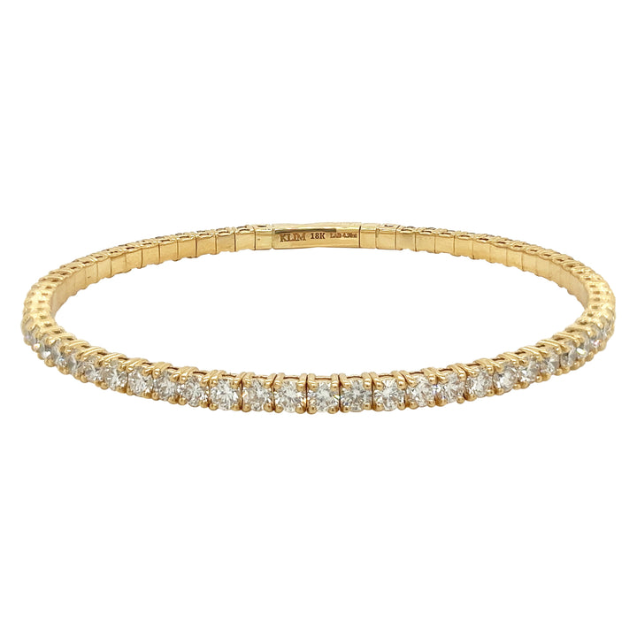 18kt Yellow Gold Diamond Bangle