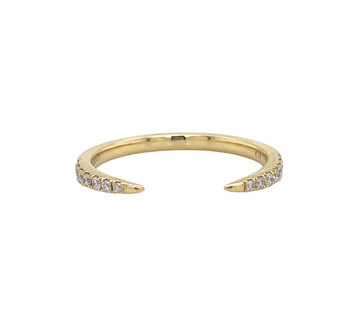 18kt Yellow Gold Diamond Open Band
