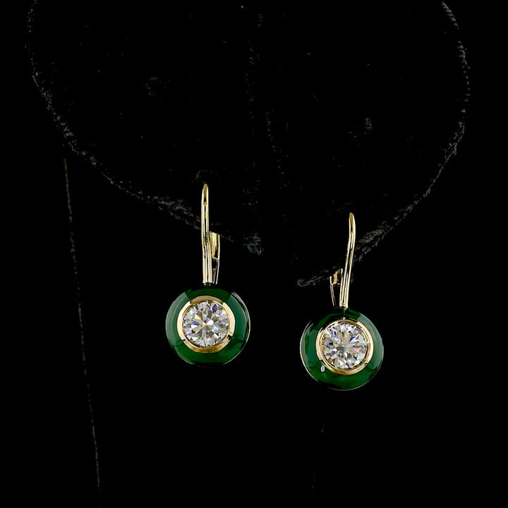 14kt Yellow Gold Lab Diamond Earrings