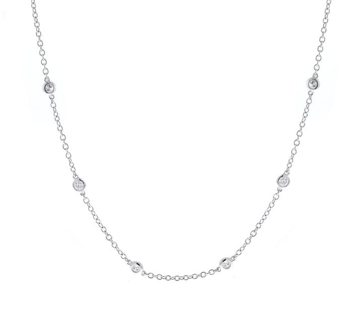 18kt White Gold Diamond Necklace