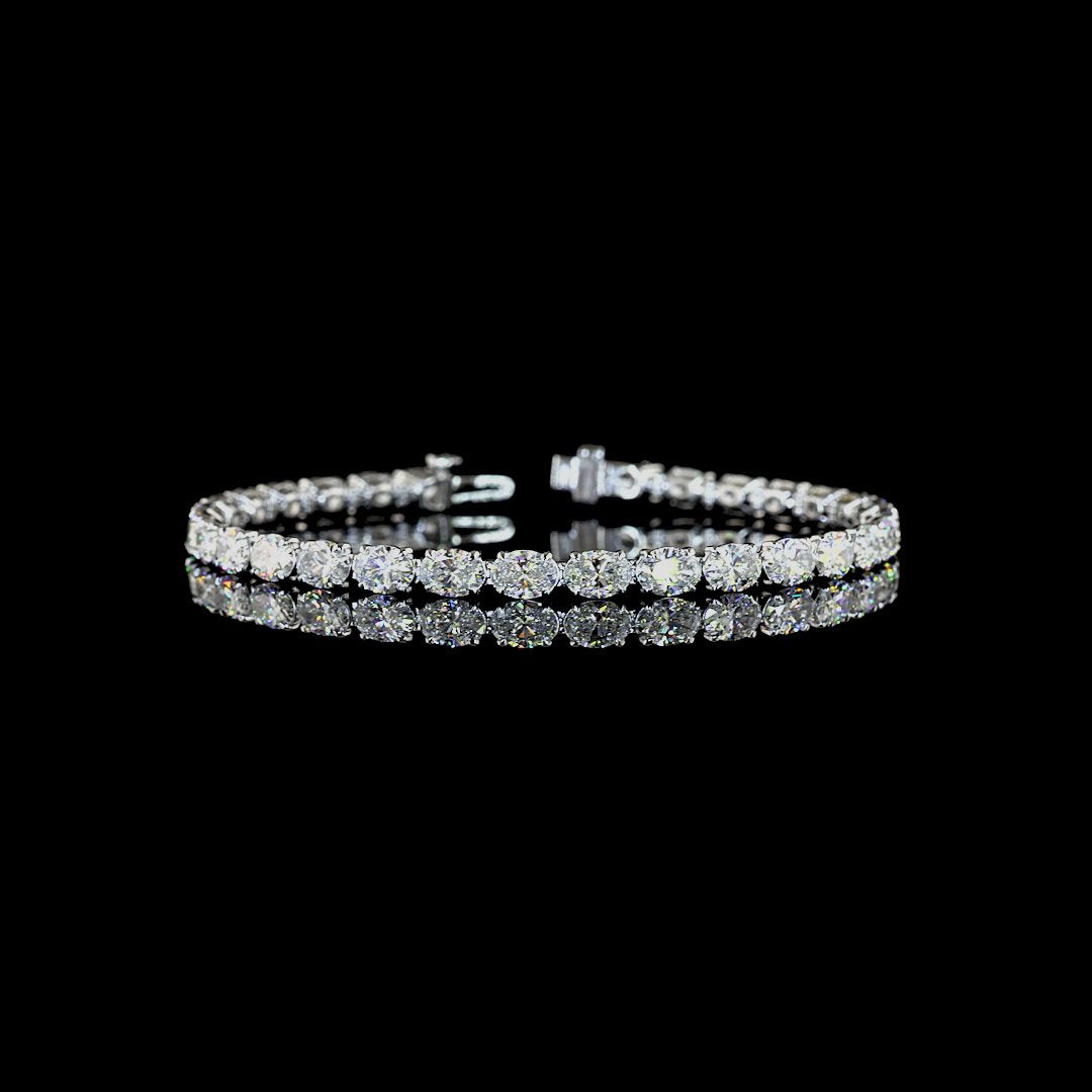 14kt White Gold Lab Diamond Tennis Bracelet