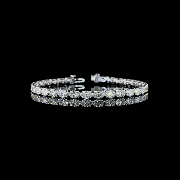 14kt White Gold Lab Diamond Tennis Bracelet