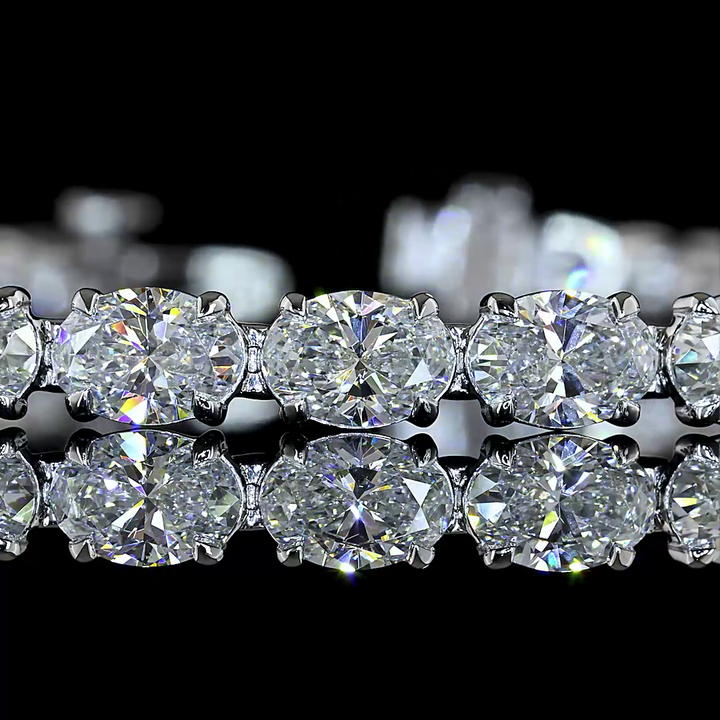 14kt White Gold Lab Diamond Tennis Bracelet