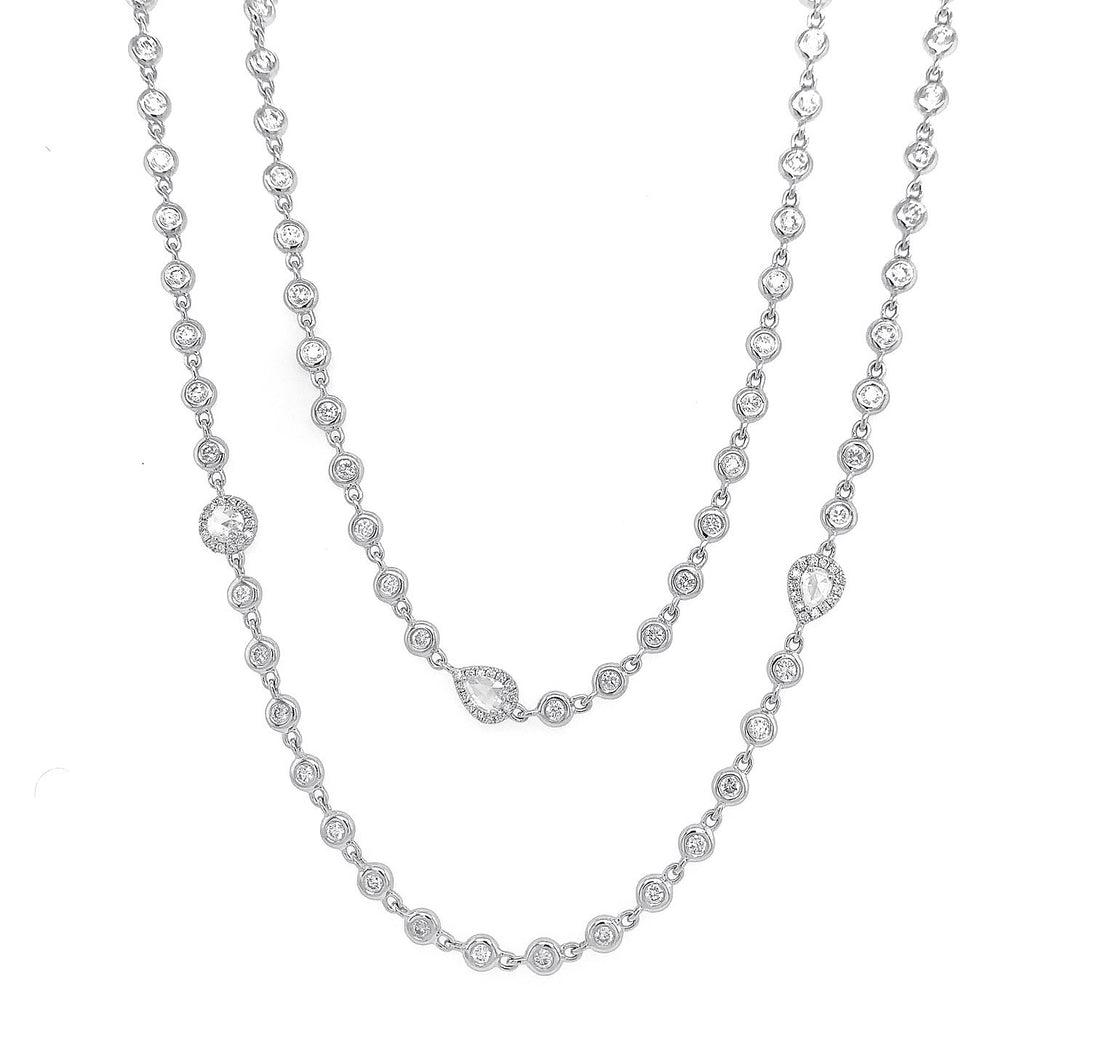 18kt White Gold Diamond Necklace