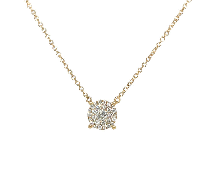 14kt Yellow Gold Diamond Pendant